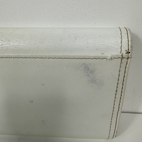 Coach Slim Trifold Wallet leather In Color Ivory - Picture 5 of 13